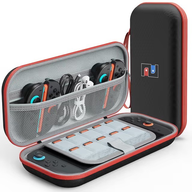 Custodia Console Nintendo Switch 2 e oled Borsa Viaggio nero rosso impermeabile