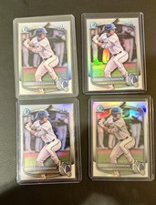 4x 2025 Bowman 1st Chrome Draft REFRACTOR JOSH HAMMOND 1st Lot (4) Royals