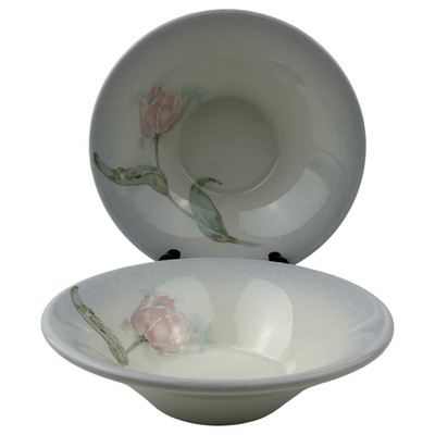 Portmeirion Seasons Collection Cereal Bowls Set of 2 Susan Williams-Ellis Tulips