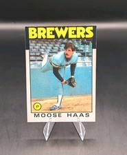 🔥1986 Topps Baseball - Moose Haas #759 - Milwaukee Brewers Great !!