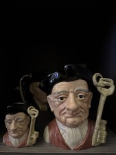 Royal Doulton Character Jugs Gaoler Large and Small