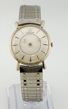 LeCoultre Galaxy Mystery Dial 14K White Gold Case Wristwatch Silver & Cream Dial