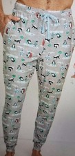 JOCKEY Large Ultra Soft Lounge Pajama Pants Gray Penguins 4230 40.00