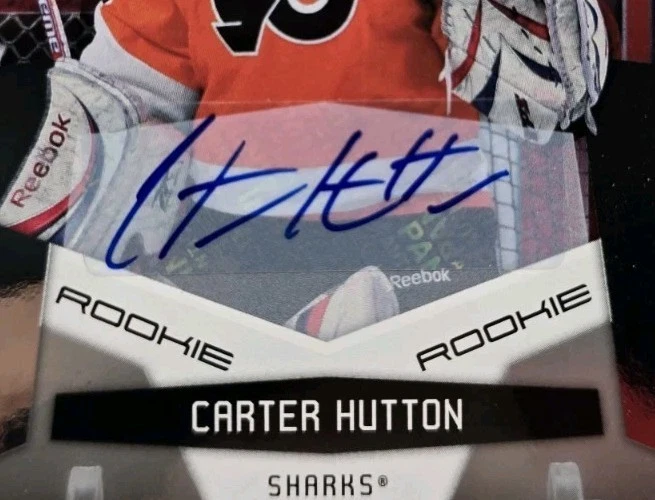 2010-11 Panini Certified CARTER HUTTON Rookie RC Auto /799 Philadelphia Flyers - Image 3 of 4
