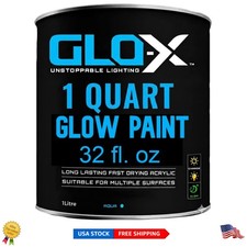 Fluorescent Blue Acrylic Paint 34 Fl Oz Glow in the Dark for Halloween More