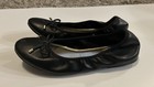 L'Oréal Women’s Black Slip-On Ballet Flats Bow Synthetic Round Toe US 8.5 — photo 2