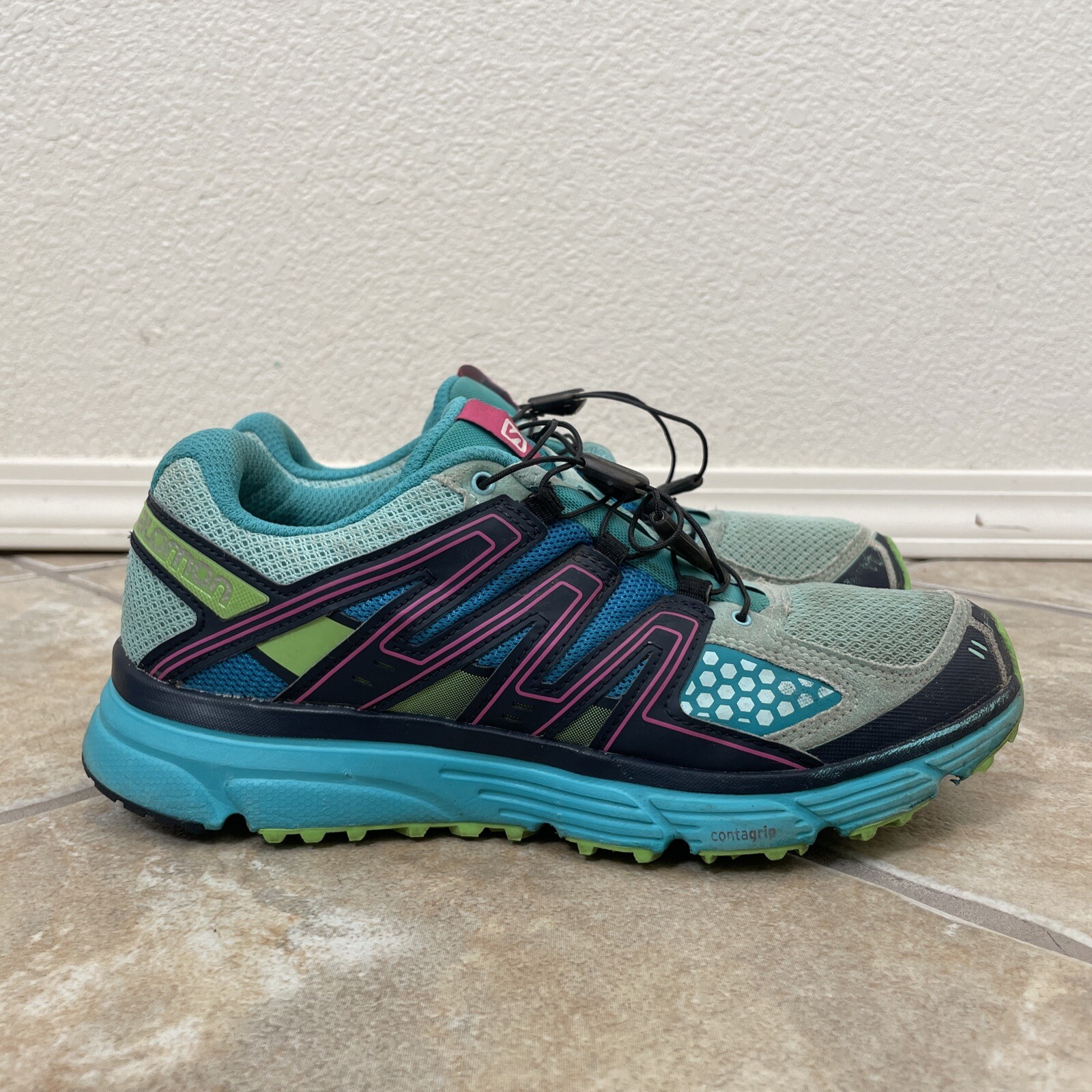 Scarpe da trail running Salomon X Mission 3 donna color verde acqua 171383 taglia 8 5