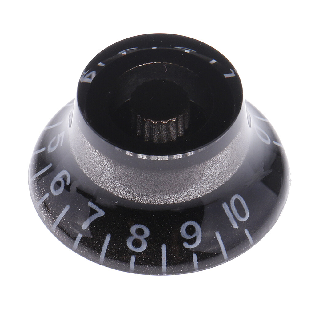 Manopole A Cupola Per Chitarra - 4 Pezzi Nere, Con Viti - Per Chitarra Elettrica E Basso - Foto 3