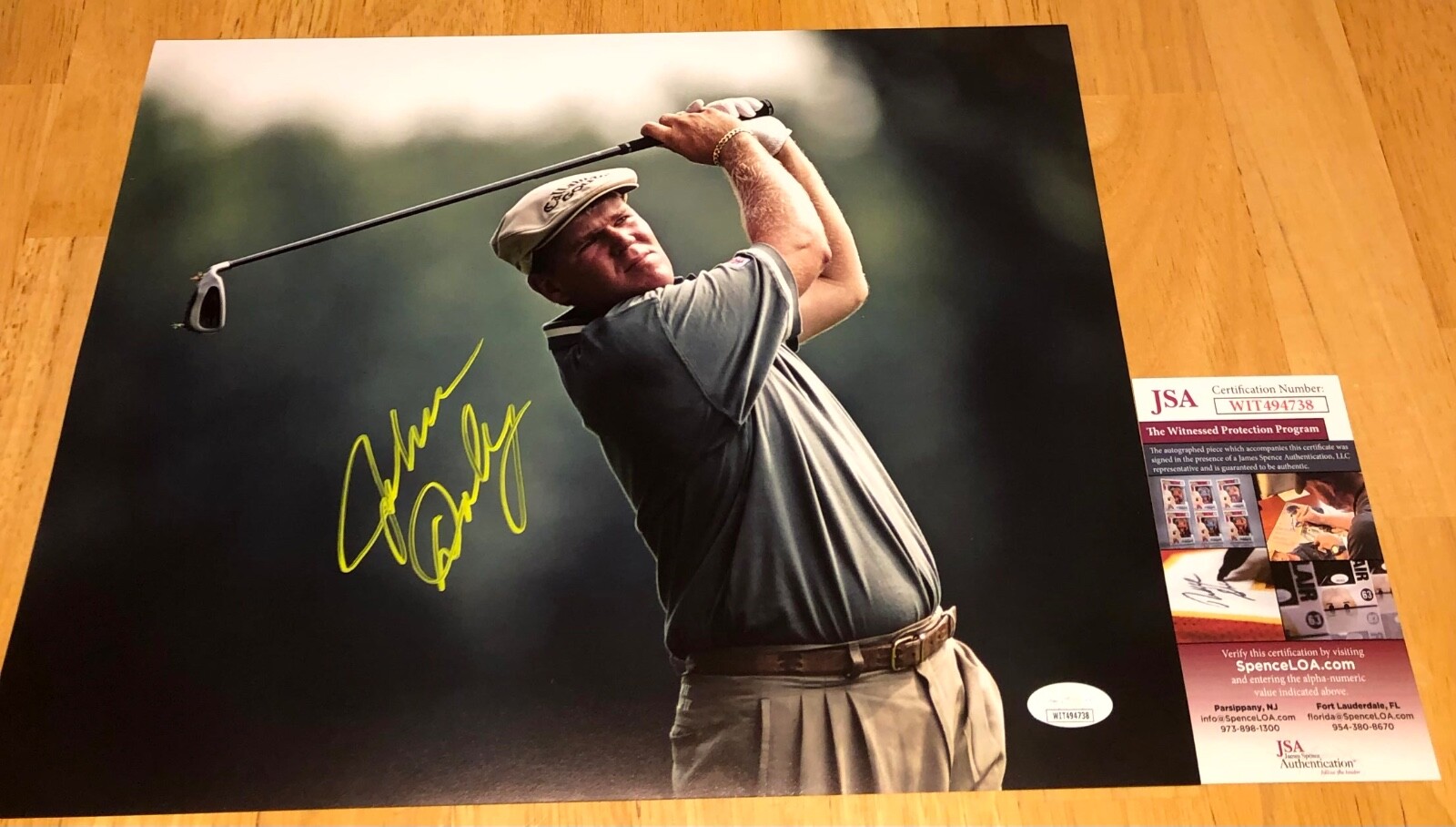 John Daly Autographed Signed PGA Golf 11x14 Photo JSA F 