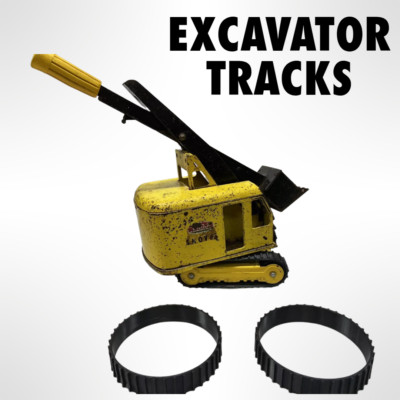 1 pair of tracks for Vintage Tonka Steam Shovel Excavator (TRACKS ONLY)