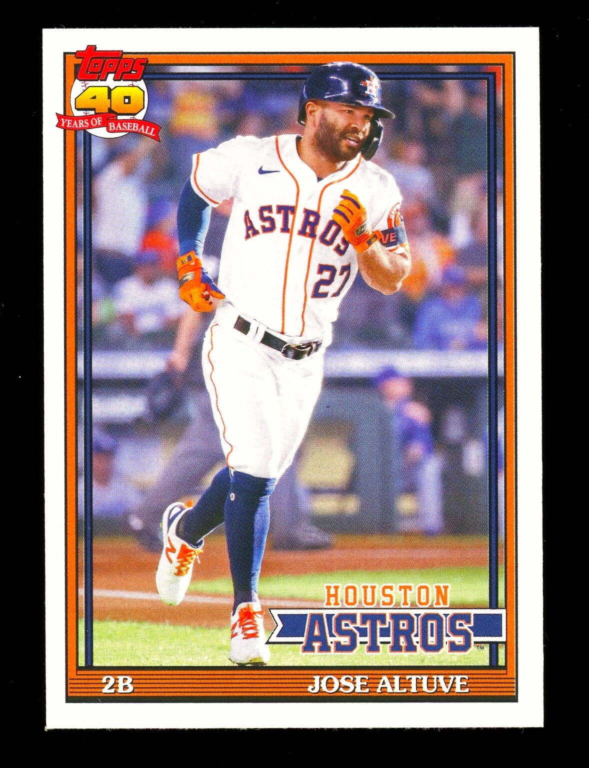 JOSE ALTUVE - 2021 TOPPS ARCHIVES - 1991 RETRO DESIGN - #186 - HOUSTON  ASTROS | eBay