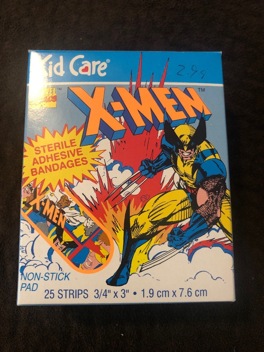 Vintage X-Men Kid Care Bandages, Marvel Comics, Made In USA