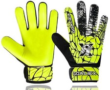 Soccer Goalie Gloves Football Goalkeeper Gloves for 5 to 6 Years Kids Boys