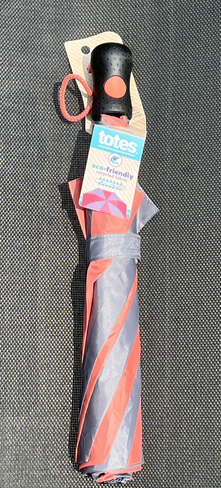 Totes Recycled Fabric One-Touch Auto Open  Umbrella 1.77x1.77x15 inches - Image 2 of 2
