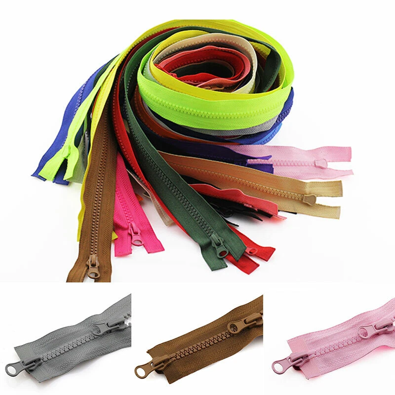 80/90cm Universal Long Zip Double Slider Zipper Open Ended Sew Jacket Acces DIY - Image 3 of 4