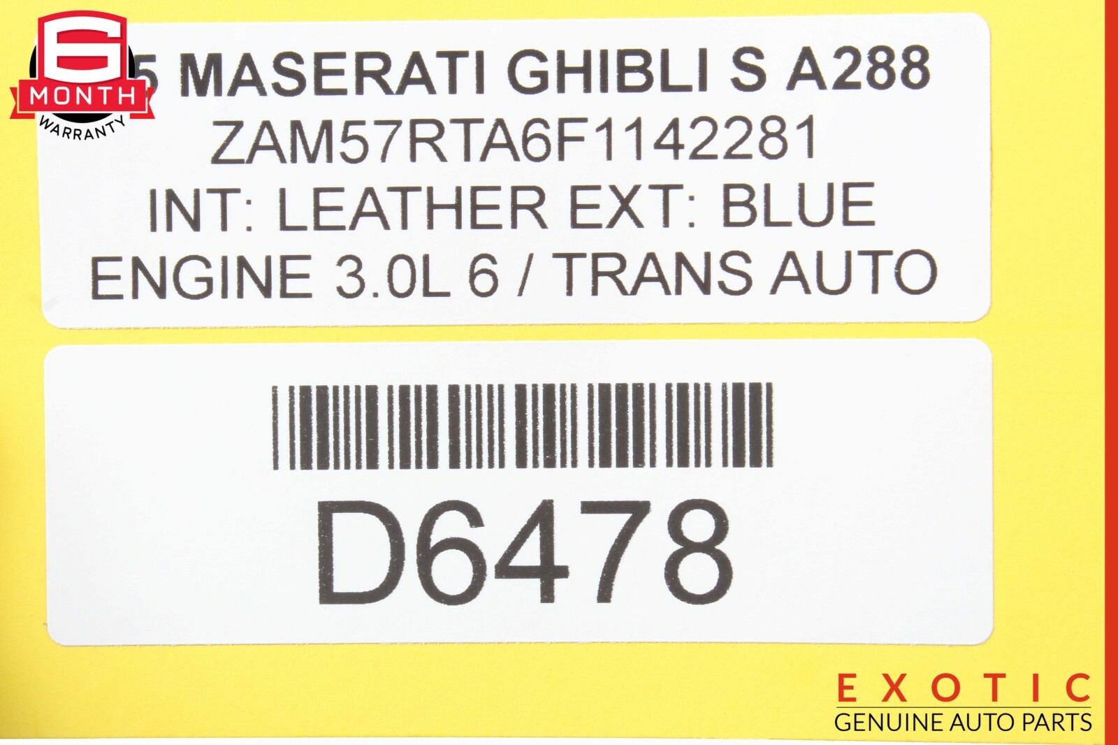 14-17 Maserati Ghibli S Rear Underbody Splash Guard Shield OEM
