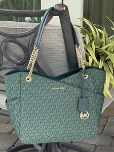 MK green tote