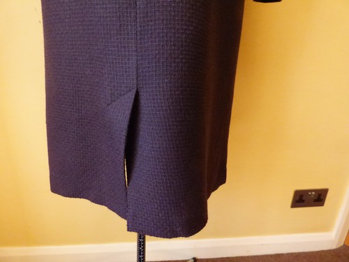 M&S Purple Wool Lined Tailored Jacket & Straight Skirt Suit Size 14/16 VGC - Picture 14 of 24