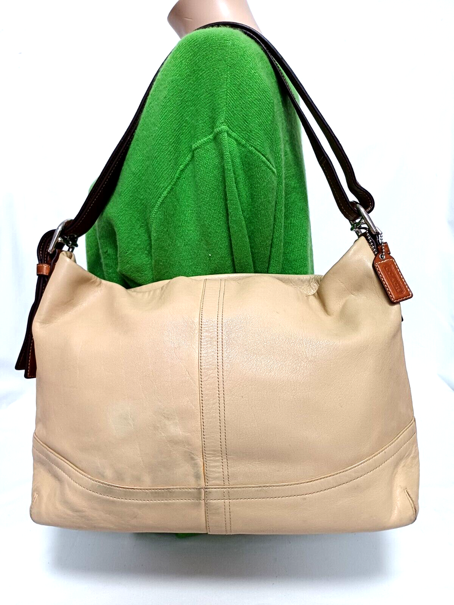 COACH LEGACY EAST WEST Y2K BEIGE LEATHER 2WAY CROSSBODY SHOULDER