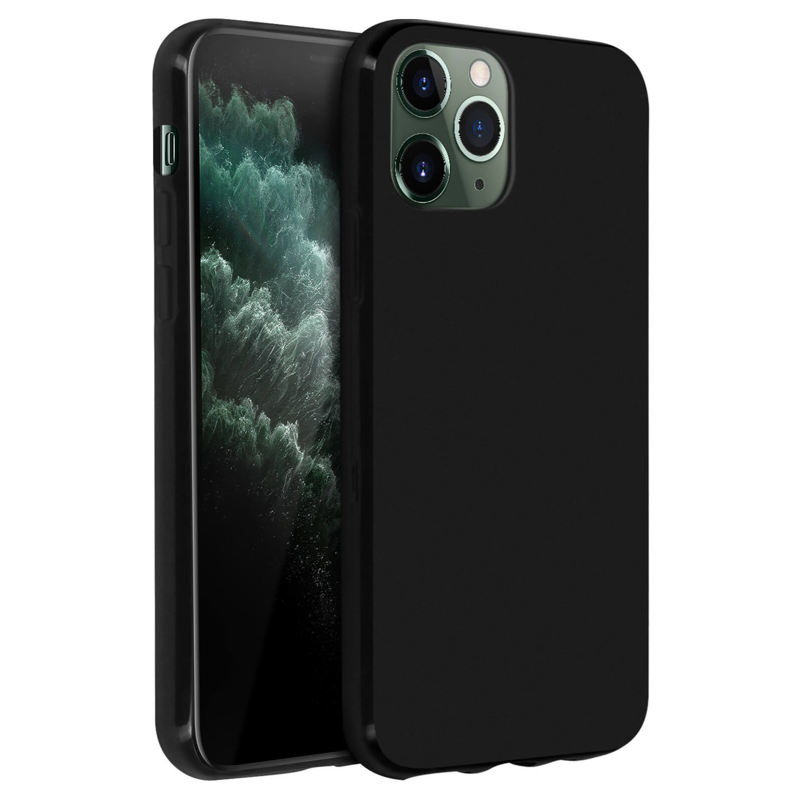 iPhone 11 Pro Soft Silicone Protective Ultra-thin Black Case