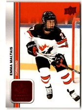 Emma Maltais 2023-24 UD Team Canada Juniors Red Foil #58