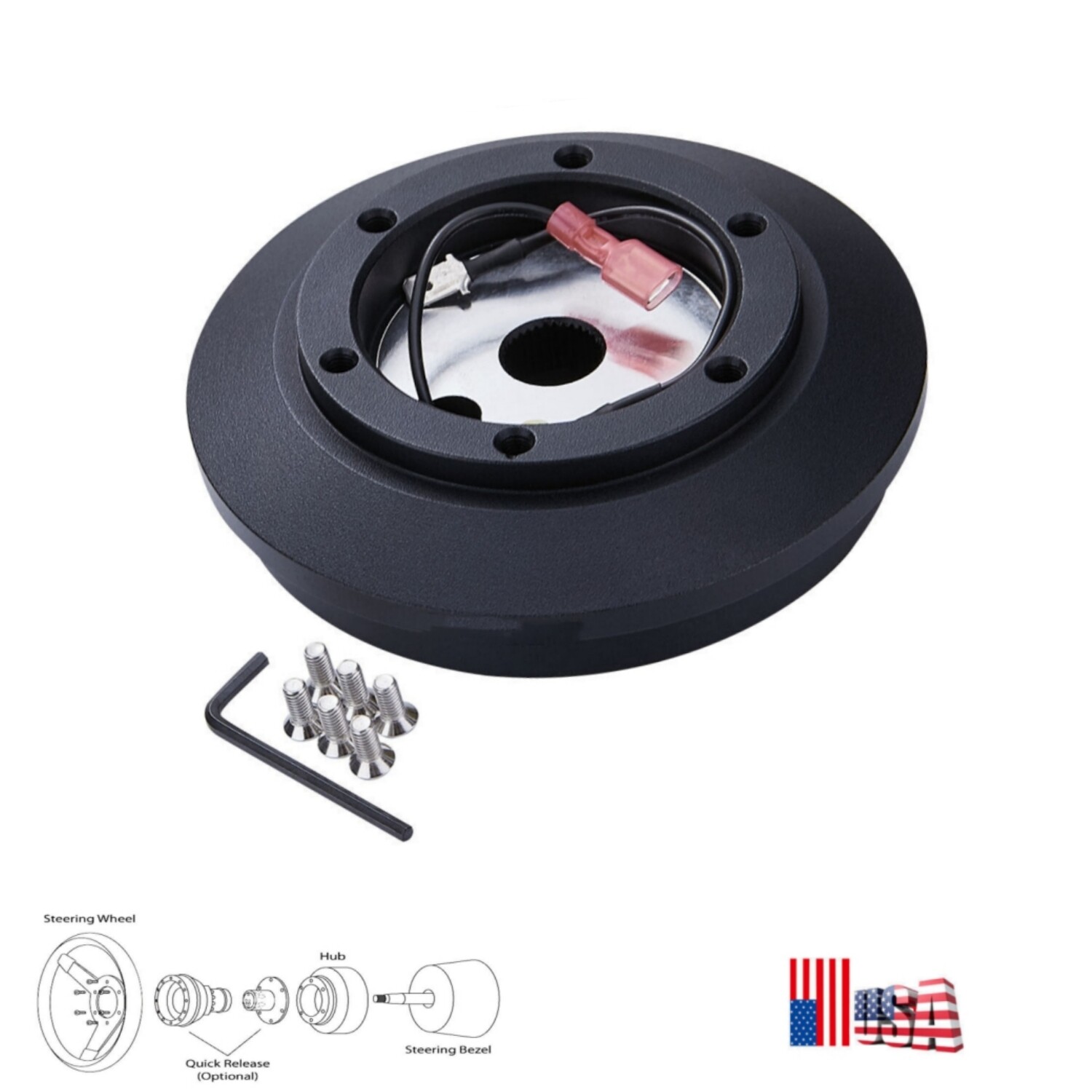 For Toyota Motor Aluminum Steering Wheel Short Hub Adapter Boss Kit 121H