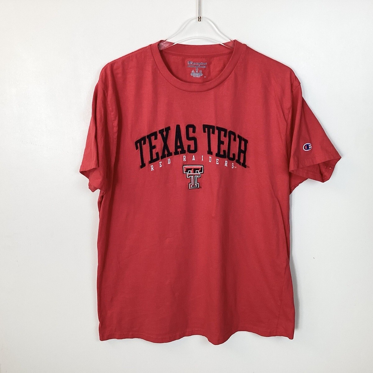 Champion Embroidered Texas Tech Red Raiders Short Sleeve T-Shirt