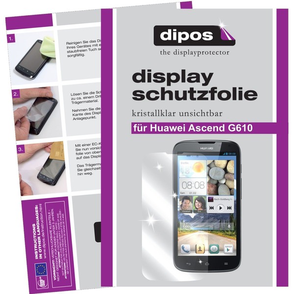 1X Schutzfolie FüR Huawei Ascend G610 Klare Display Crystalclear Unsichtbar-image
