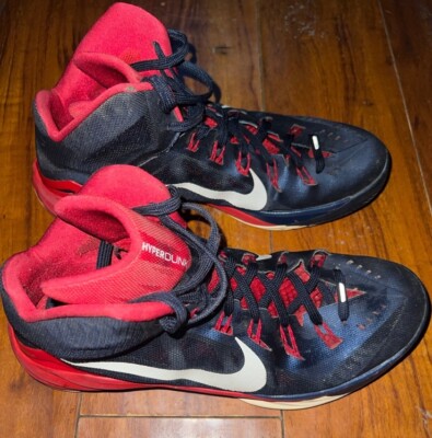 Nike Hyperdunk 2014 Obsidian Red 653640416 Size 13 Men