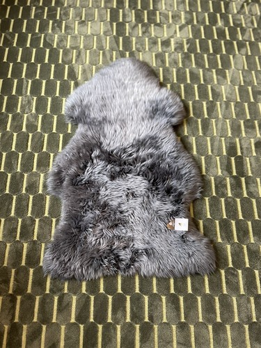 Shades Of Grey Sheepskin Rug Fluffy Bedroom Floor Rug