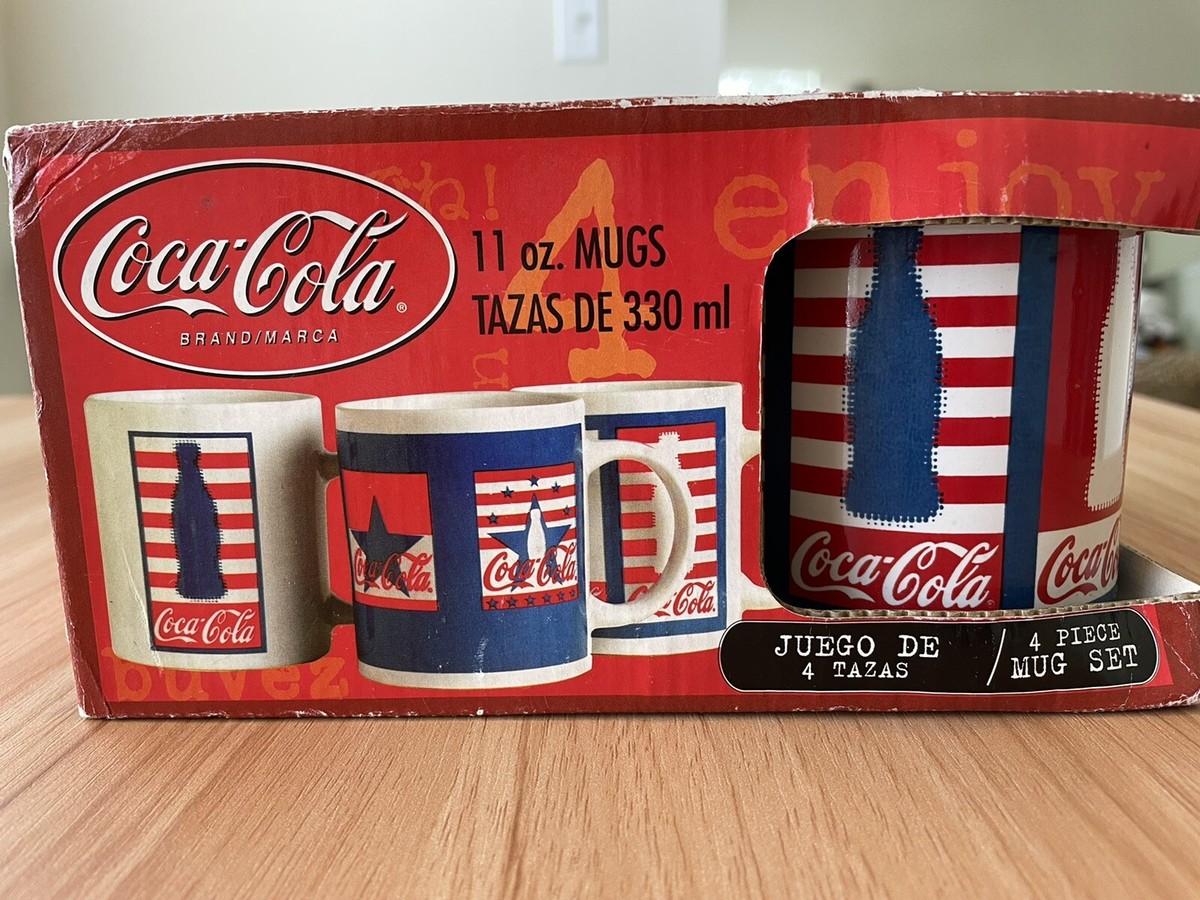 Vintage Coca-Cola Coffee Mugs 2002- 4 Piece Set. Still In Box | eBay