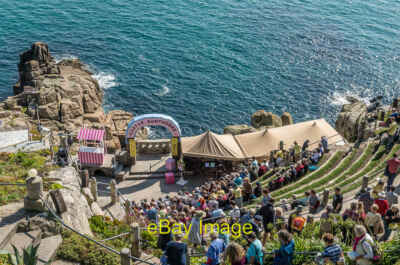 Foto 12x8 Minack Theater Porthcurno Zuschauer machen sich auf den Weg nach c2017