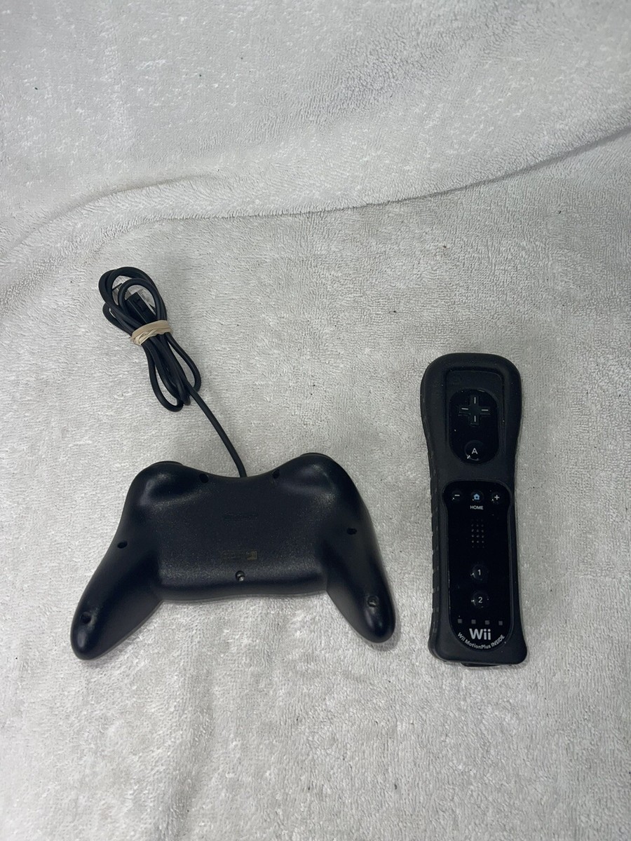 Nintendo Wii Controller Motion Plus + Nintendo Wii Classic Pro