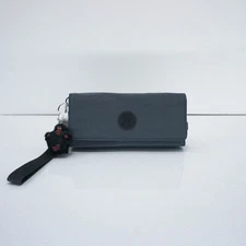 Kipling RUBI Long Wristlet Wallet Organizer AC8150 Polyamide Nocturnal Grey $54