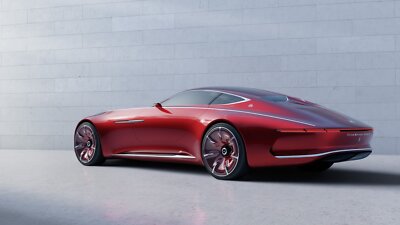 Cars vision mercedes maybach 6 concept Desk Mat Stitched