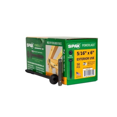 SPAX PowerLags 6 in.   L Washer Head Construction Screws 50 pk