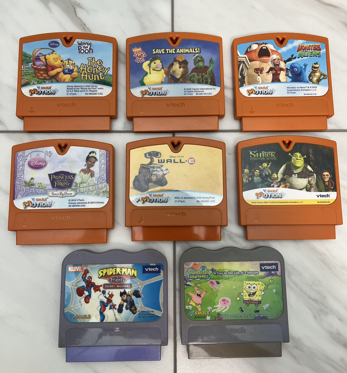 Lot de cartouches de jeu V-Tech V-Smile Motion Dora Winnie l