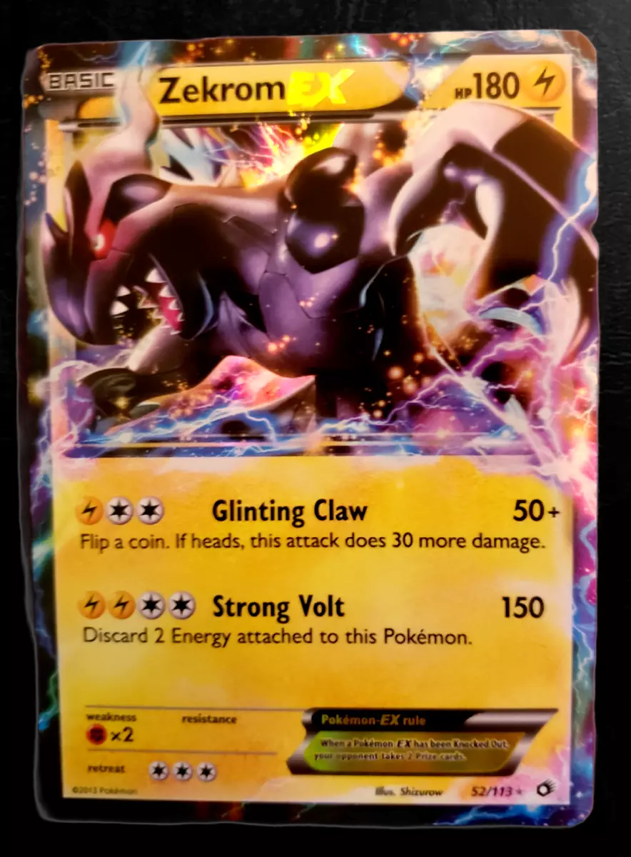 Zekrom EX Ultra Rare 52/113 BW Legendary Treasures Pokemon Card NM Holo 2013