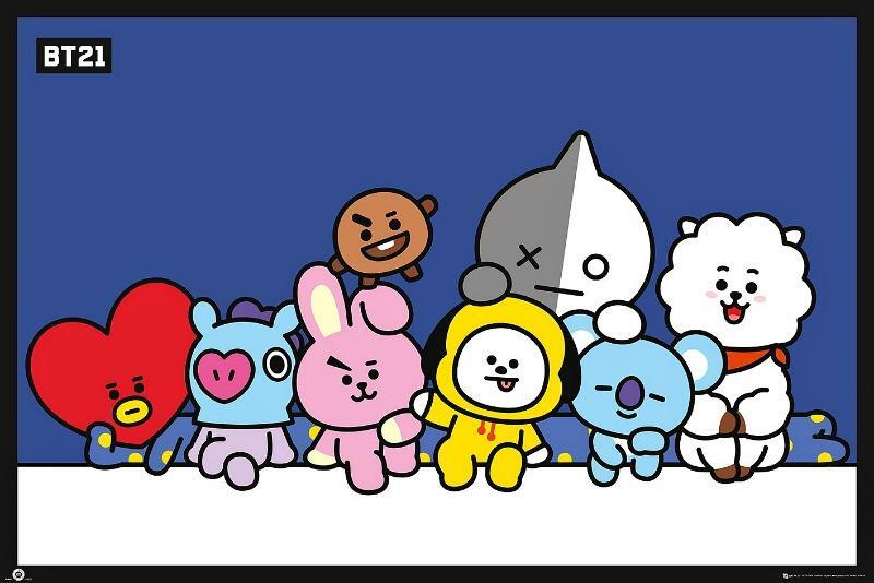 BT21 : Group - Maxi Poster 91.5 x 61 cm new and sealed