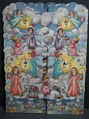 VINTAGE - QUAD-FOLD - ADVENT CALENDAR - WEST GERMANY - W/ORG. MAILER