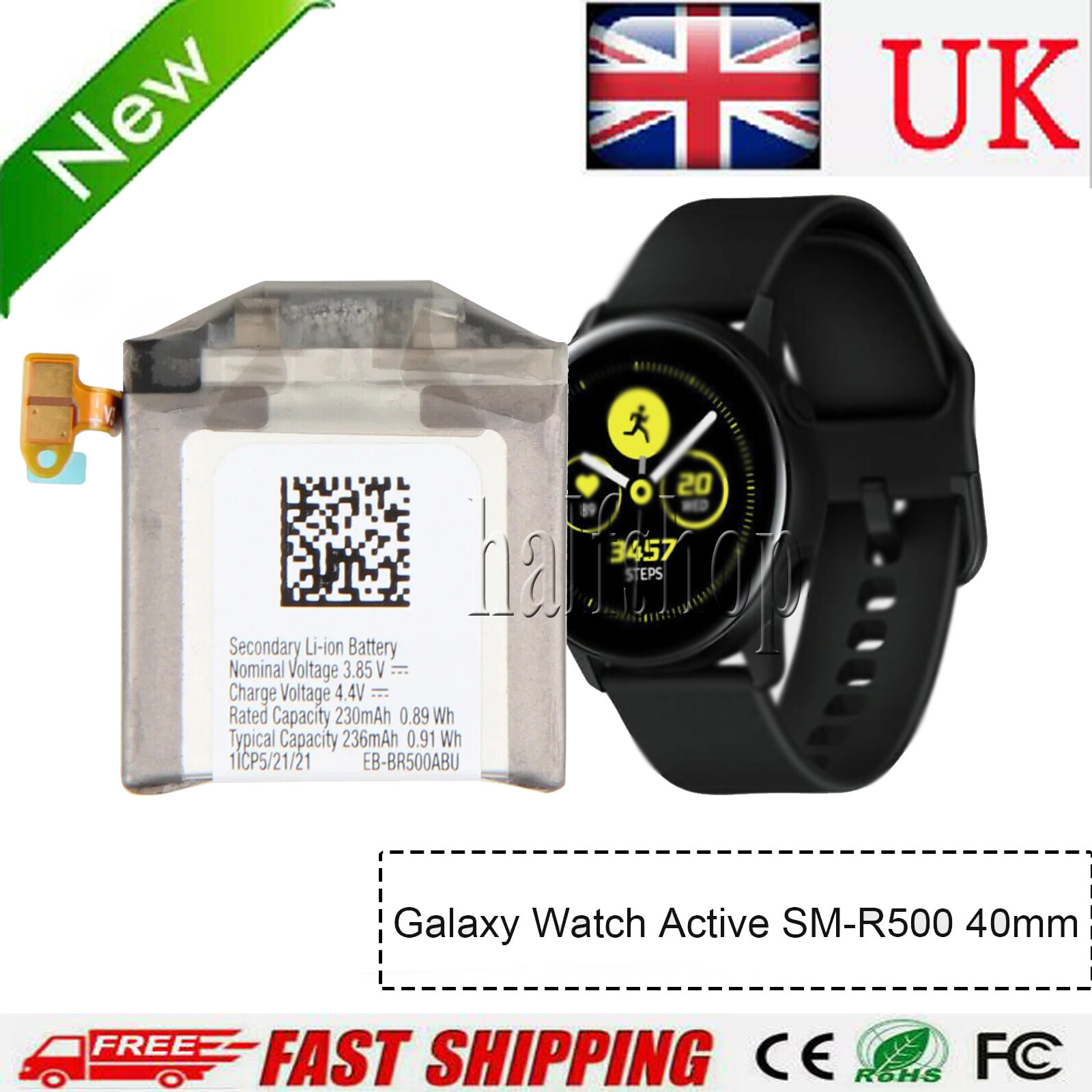 EB-BR500ABU Battery For Samsung Galaxy Watch Active SM-R500 40mm SM-R500NZKAXAR