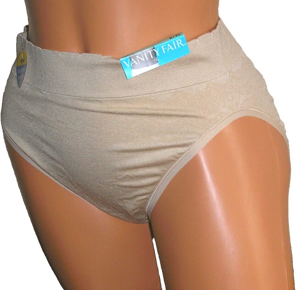 Bragas Lencería Vanity Fair No Pinch No Show Calzoncillos Corte Alto Talla 8 XL Regalo para Adultos Foto 2 de 4