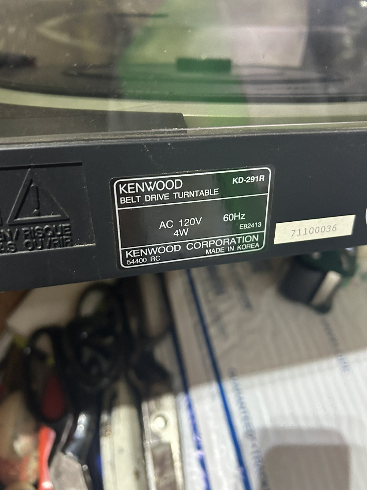 Kenwood KD291R Belt Drive Turntable LP Record Player Tested eBay