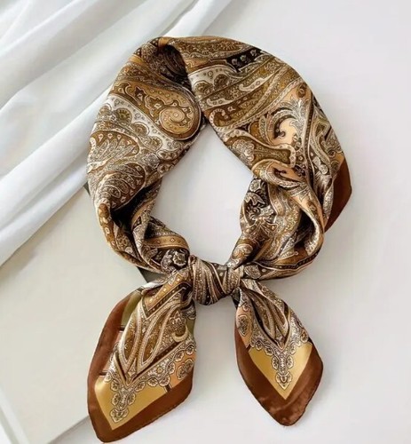 New Large Women’s Imitation Silk Scarves / Scarf Designer Print Head 119 Options - Picture 158 of 229