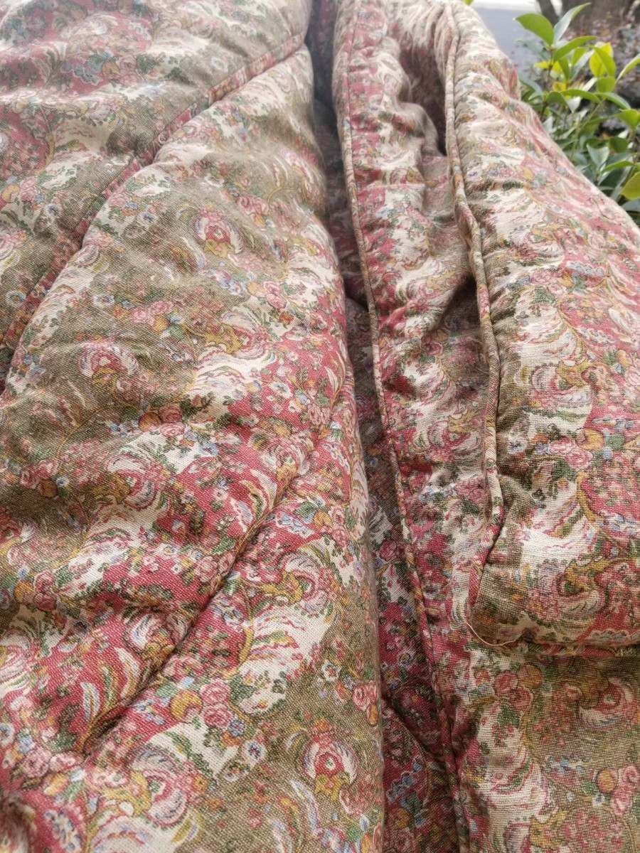 Ralph Lauren Vintage Floral Twin Size Comforter Cotton/Linen | eBay