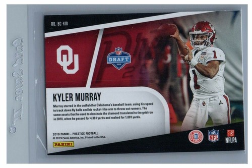 2019 Prestige Blue Chip Recruits Kyler Murray RC Arizona Cardinals Oklahoma - Picture 2 of 2