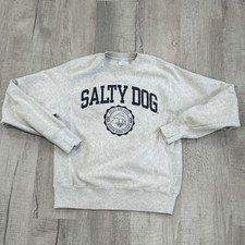 Salty Dog Cafe Hilton Head Sweatshirt Gray Logo Champion Reverse Weave Sz S