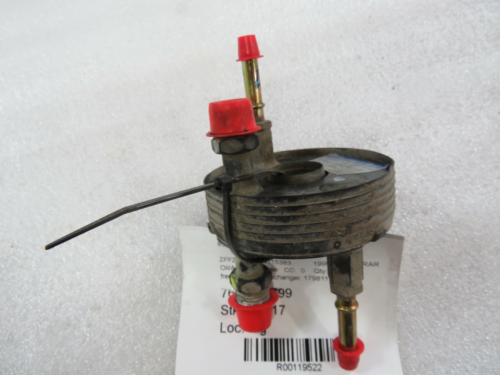 Ferrari 550, Freon/Fuel Heat Exchanger, Used, P/N 179811
