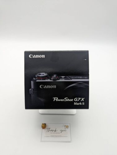 Canon PowerShot G7 X Mark II 20.1 MP Compact Digital Camera Black NEW - Afbeelding 1 van 9