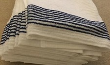 Tour Caddy Golf Towel 44” X 22” White/Blue Stripes Authentic Wincraft Super Gym